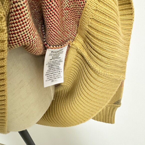 Burberry Cardigan in Check Technical Merino Wool Jacquard - Picture 12 of 16